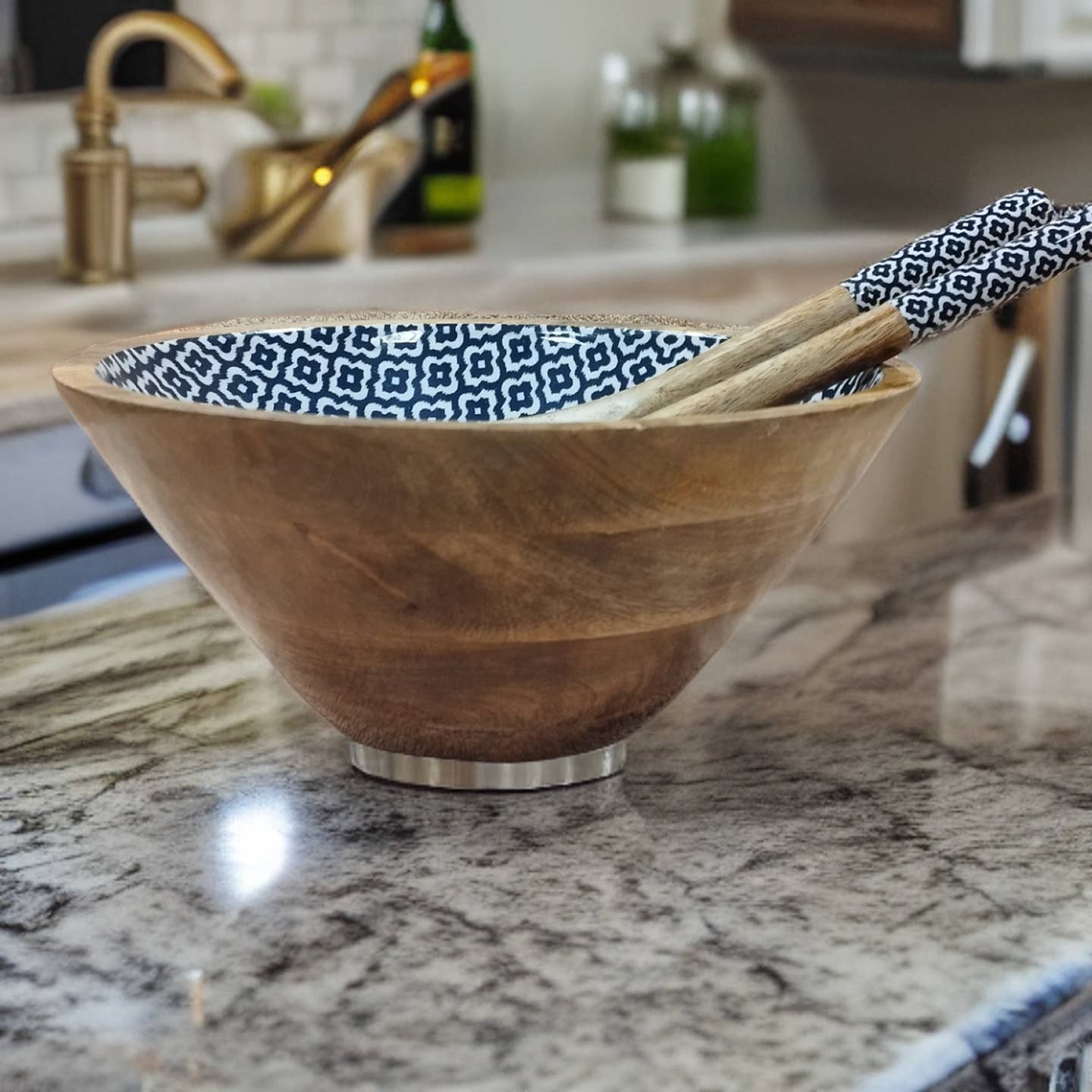 Hartsmede - Wholesale Serve Bowl - Medium Serving Bowl Set With Spoons Stunning Wood Salad Bowl13