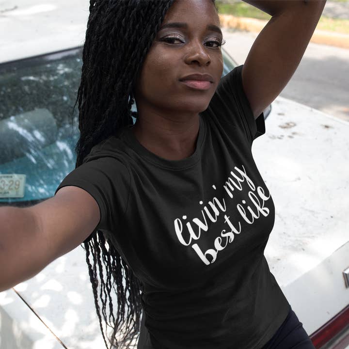 Chemise Vivre ma meilleure vie pour la vente par The Simplysaid Store