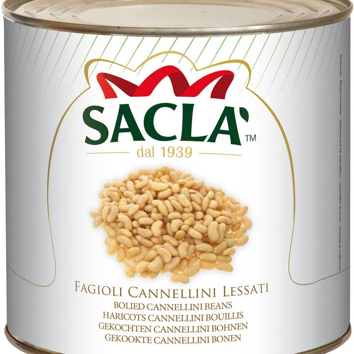 FRIJOLES CANNELLINI NATURALES 2,5 kg para venta al por mayor de Sacla