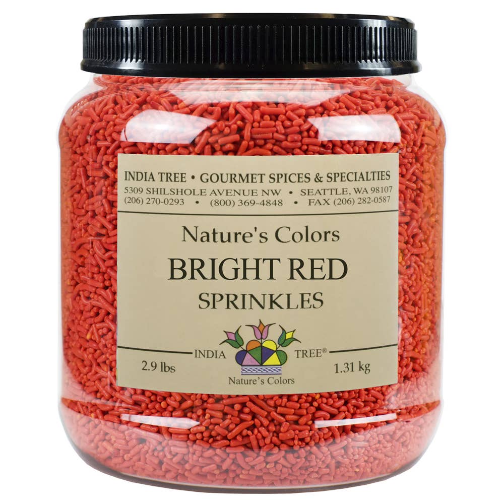 India Tree - Wholesale Sprinkles - Nature’s Colors Bright Red Sprinkles4