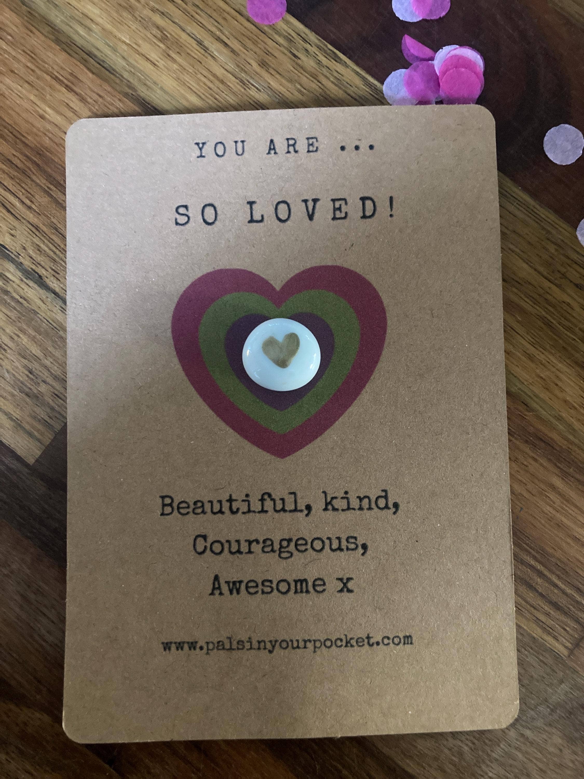 Pals in your Pocket – wholesale Samlarobjekt mynt – Guldhjärta Berlock Fickkram - Värdig, Älskad, Omhändertagen1