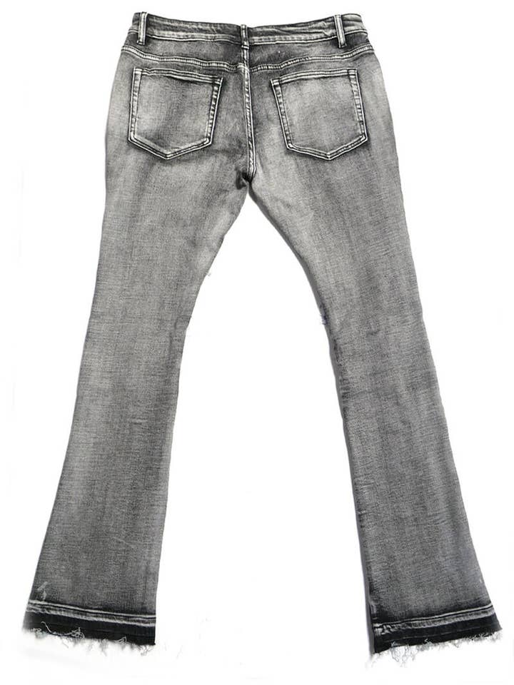 Cooper 9 - Wholesale Jeans - Men's - 504 Webbing Stack Jeans Gray Wash