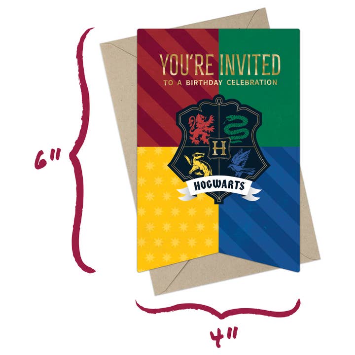 Conquest Journals - Wholesale Invitations - Harry Potter Hogwarts Banners Blank Invitations (20-Pack)7
