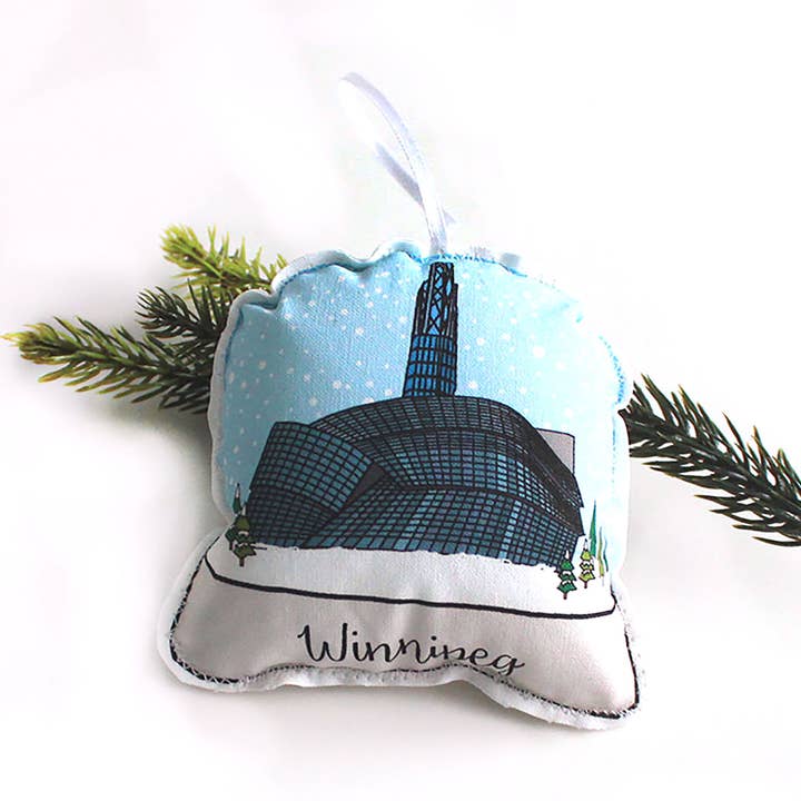 Winnipeg snow globe ornament for wholesale by Creationzbycatherine Catherine
