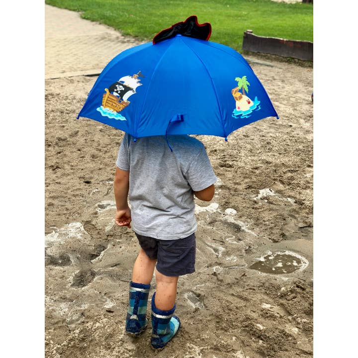 HECKBO – Großhandel Regenschirm – Kinder – 3D Regenschirm Piraten-Hai4