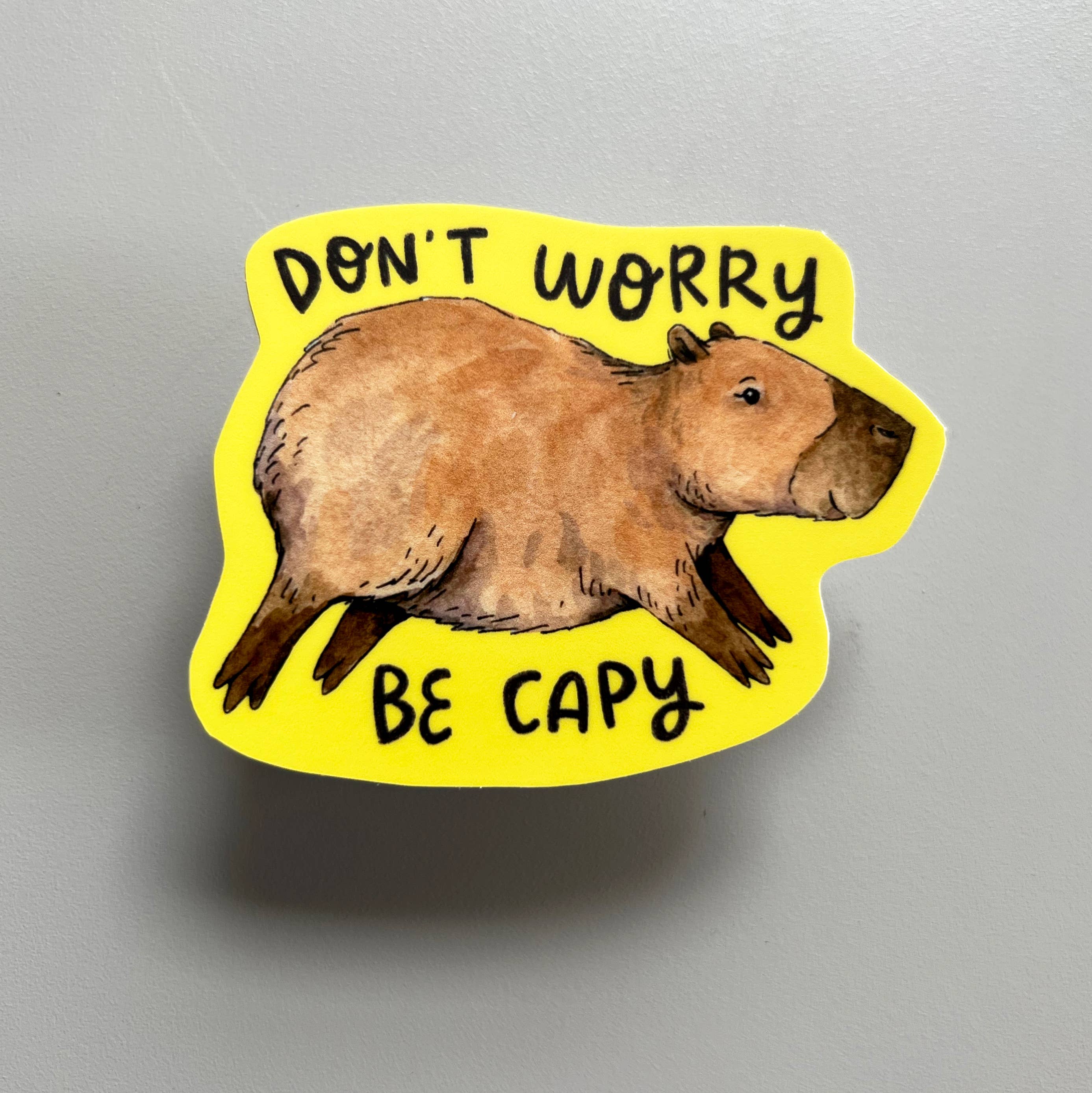 Paper Wilderness - Vendita all'ingrosso Adesivo - Adesivo Don't Worry Be Capy Capybara2