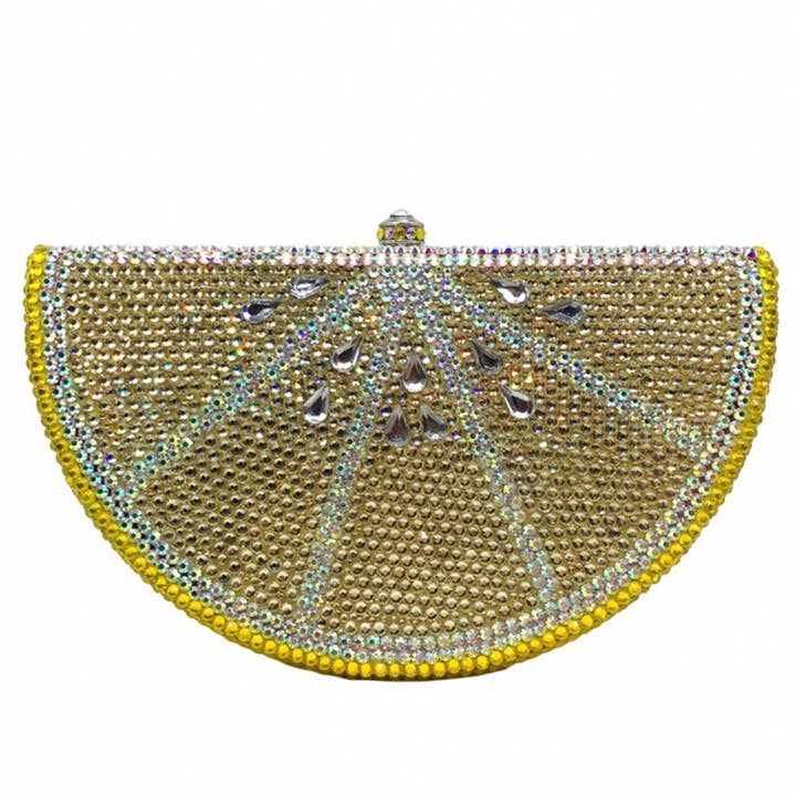 Azul Bolsa de noche con diamantes de imitación de limón HB1664 de venta al por mayor en Faire0