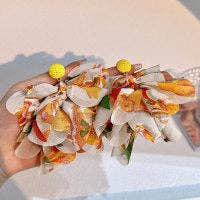 pinkblu02 - Venta al por mayor Pendientes de borla - Pendientes de borla de tela hechos a mano estilo boho para mujer8