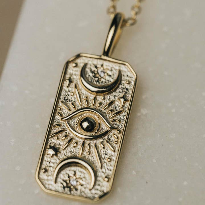 Spitfire Girl - Wholesale Pendant/Charm Necklace - Goddess Moon Tarot Necklace