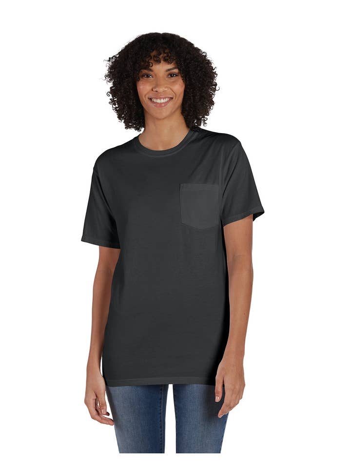 Total Apparel - Wholesale T-Shirt - Women's - ComfortWash by Hanes GDH150 - Garment-Dyed T-Shirt w/ Pocket11