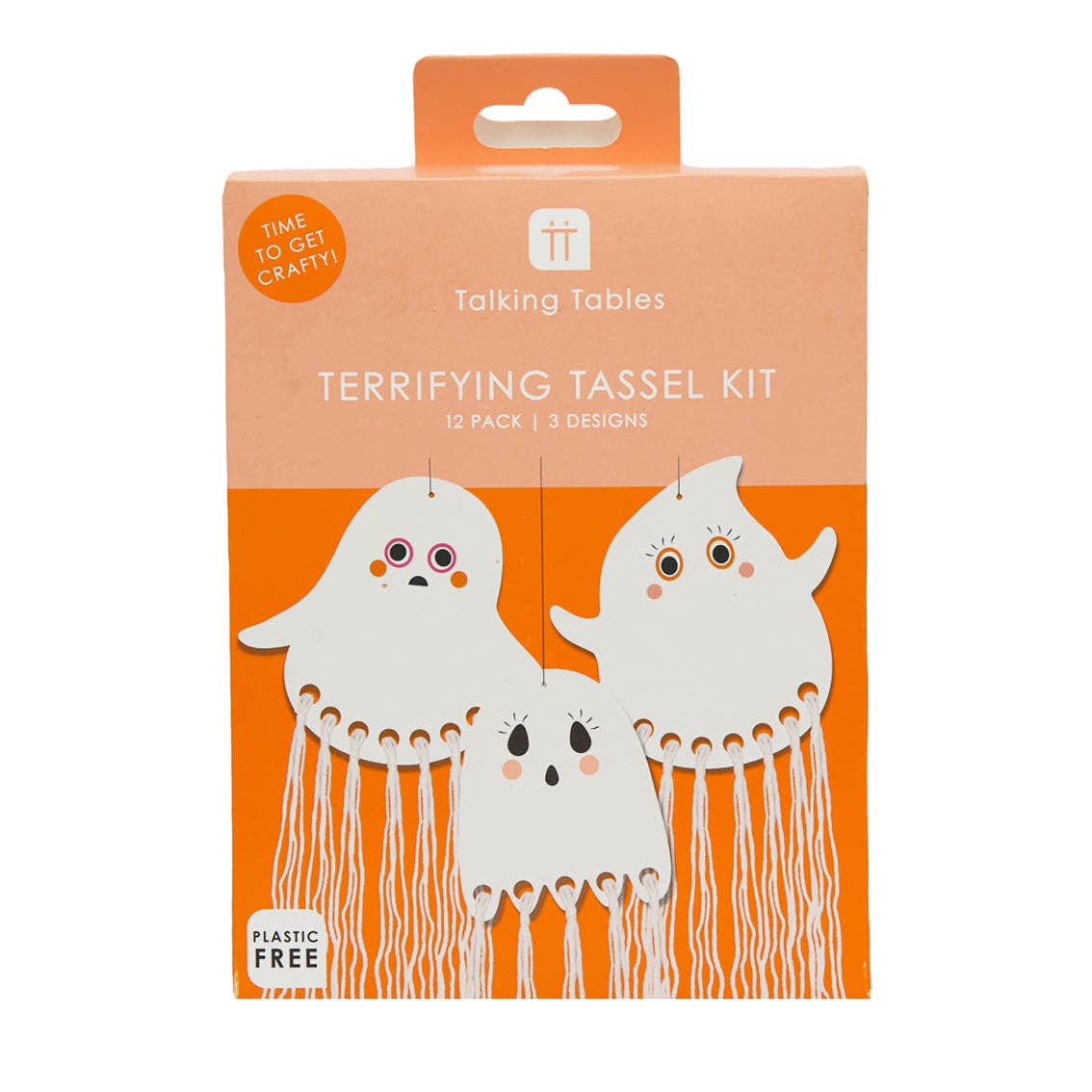 Talking Tables EU - Wholesale DIY Craft Kit - Halloween Ghost Tassel Craft Kit - 12 Pack2