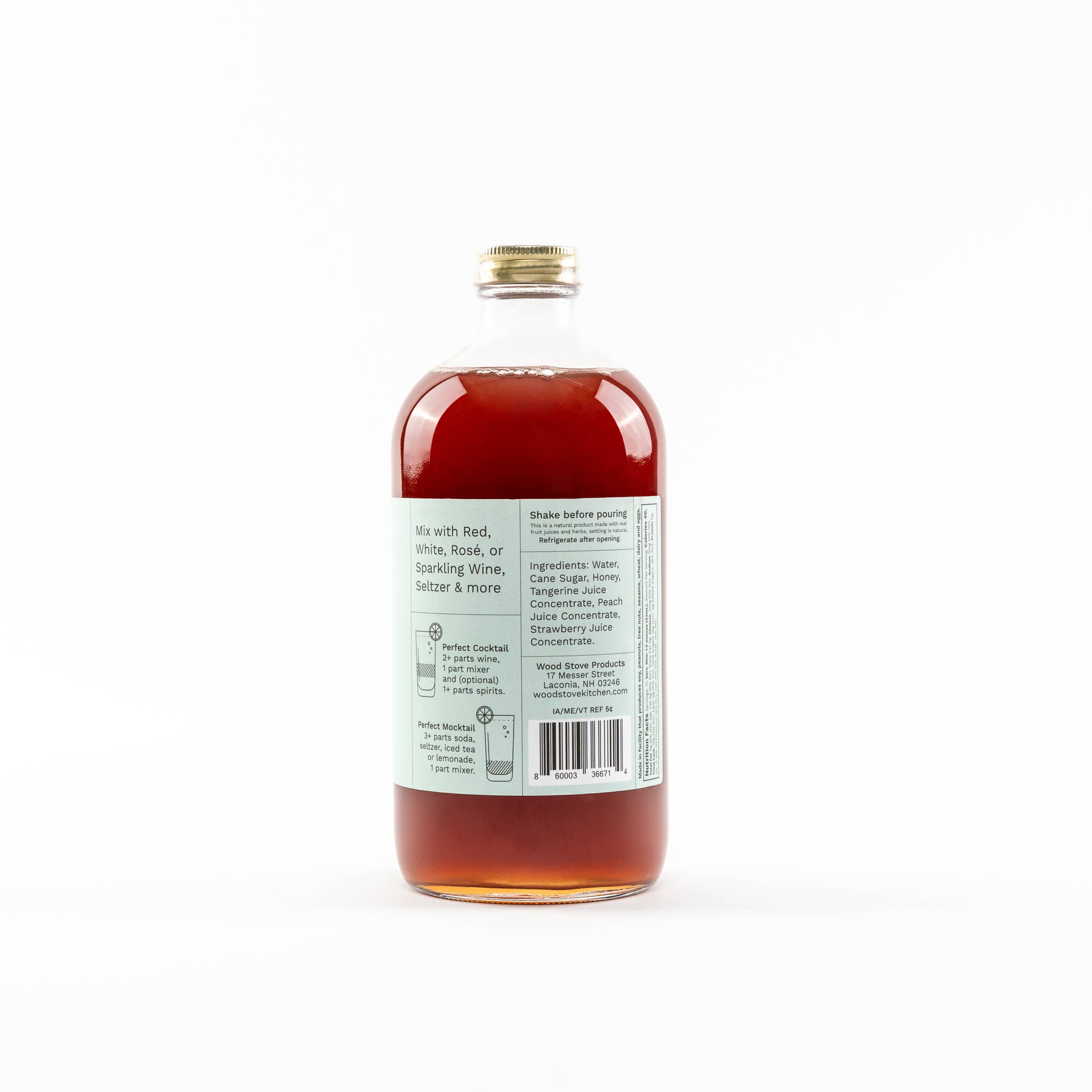 Wood Stove Kitchen - Wholesale Cocktail Mix/Syrup - Sangria Cocktail Mixer and Mocktail Mixer, 16 fl oz2