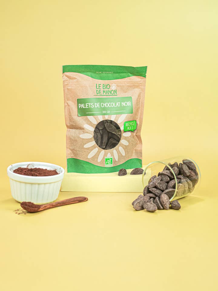 Paletes de chocolate negro por atacado de Le bio de Manon