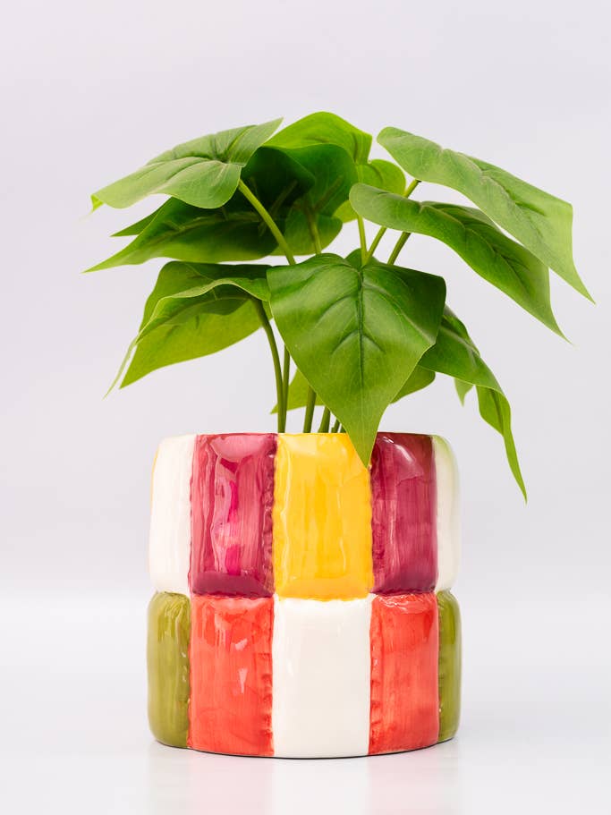 Ceramic Planter, Colorblock for wholesale by Ban.do