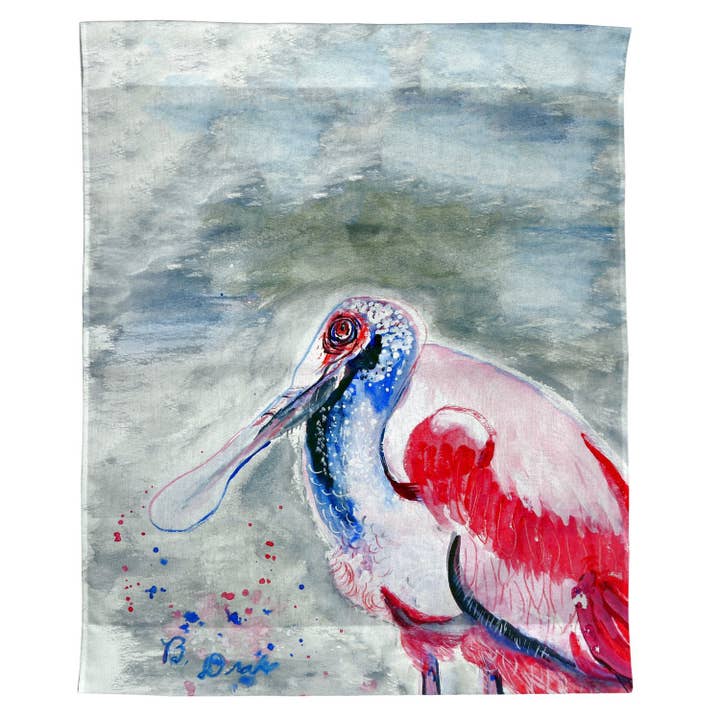Amelia Spoonbill Outdoor Wall Hanging 24x30 for wholesale by Betsy Drake Interiors
