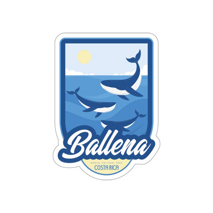 Trail Memories - Wholesale Sticker - Ballena Marine National Park - Costa Rica, Outdoor Sticker1