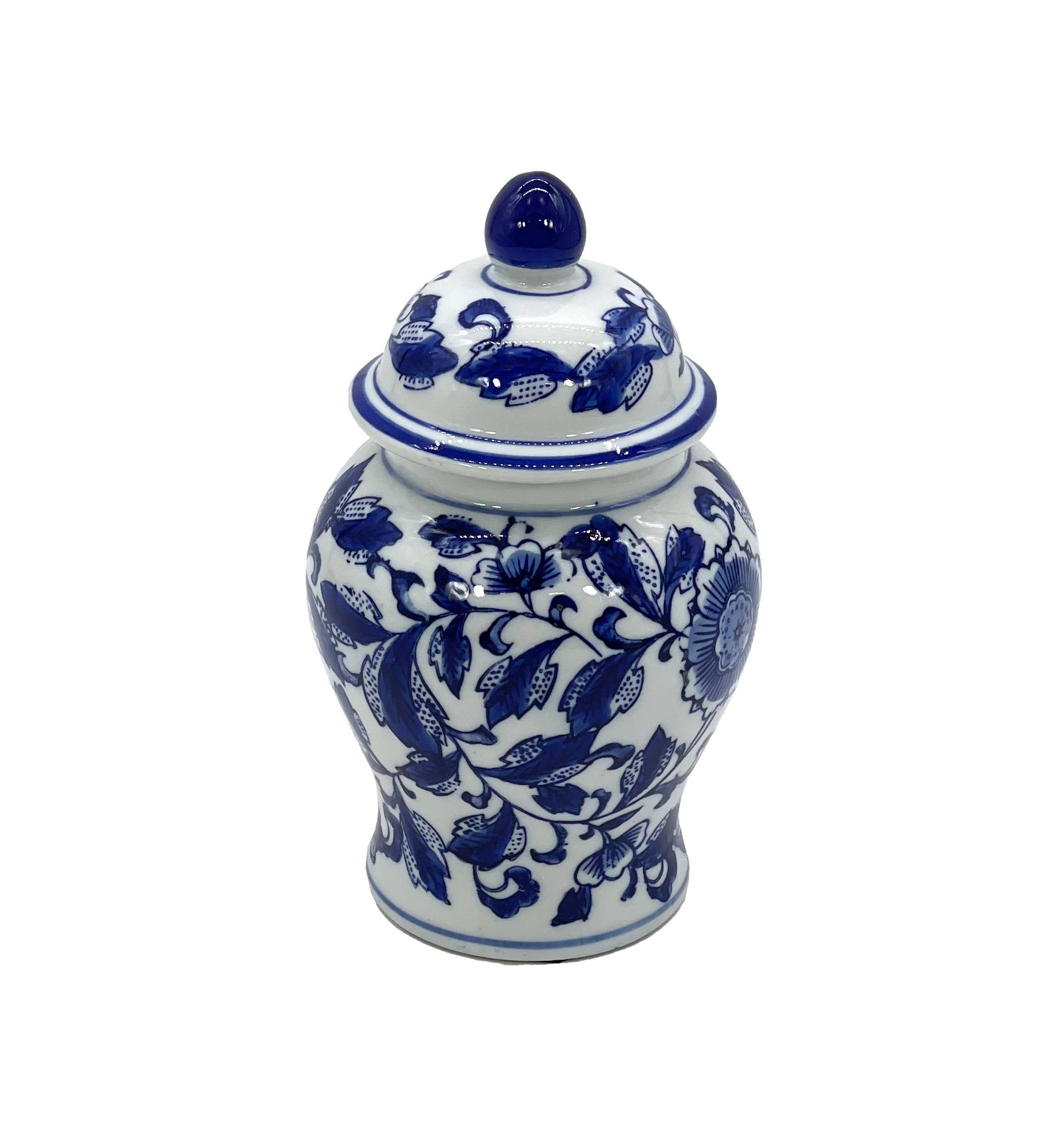 Galt International Company – wholesale Decorative jar – Small Chinoiserie Ceramic Decorative Tea & Ginger Jar 8"61