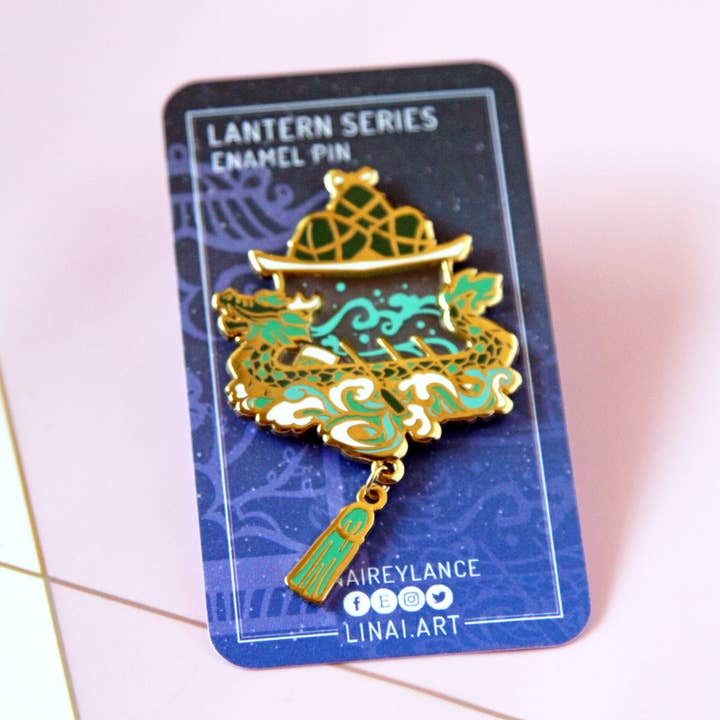 Linai - Wholesale Lapel Pin/Button - Lantern Series: Dragon Boat Festival Enamel Pin