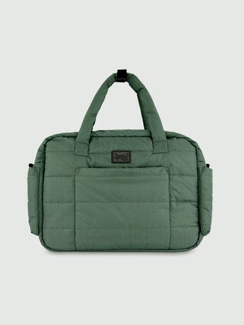 Sac à langer avec matelas à langer gris foncé vert pour la vente par Deux par Deux