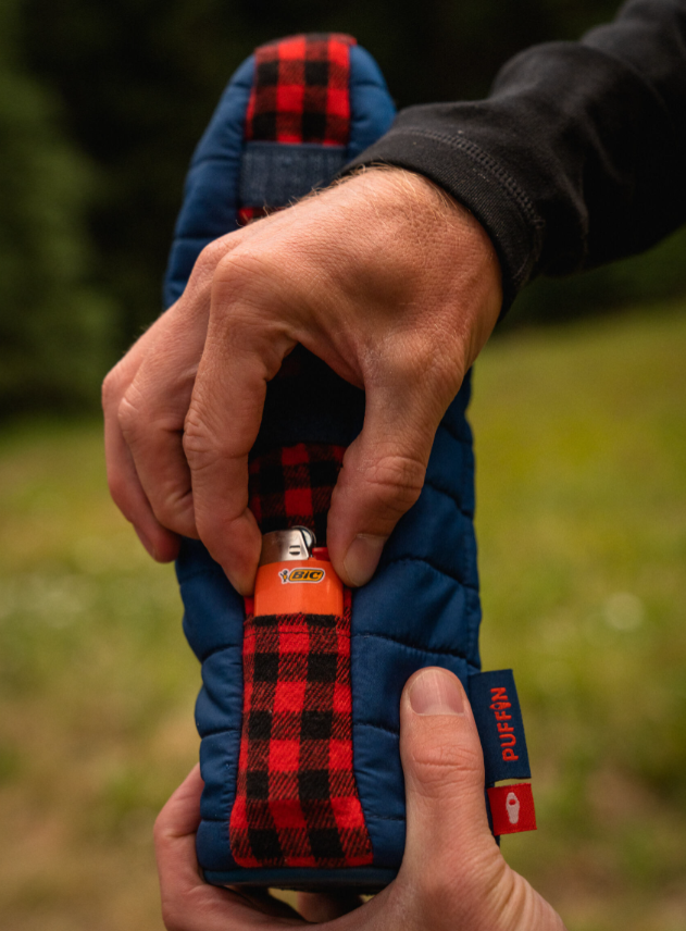 Puffin Drinkwear - Wholesale Drink Huggers & Koozies - *ON SALE* Bottle Cooler - The OG - Puffin Red & Crater Blue10