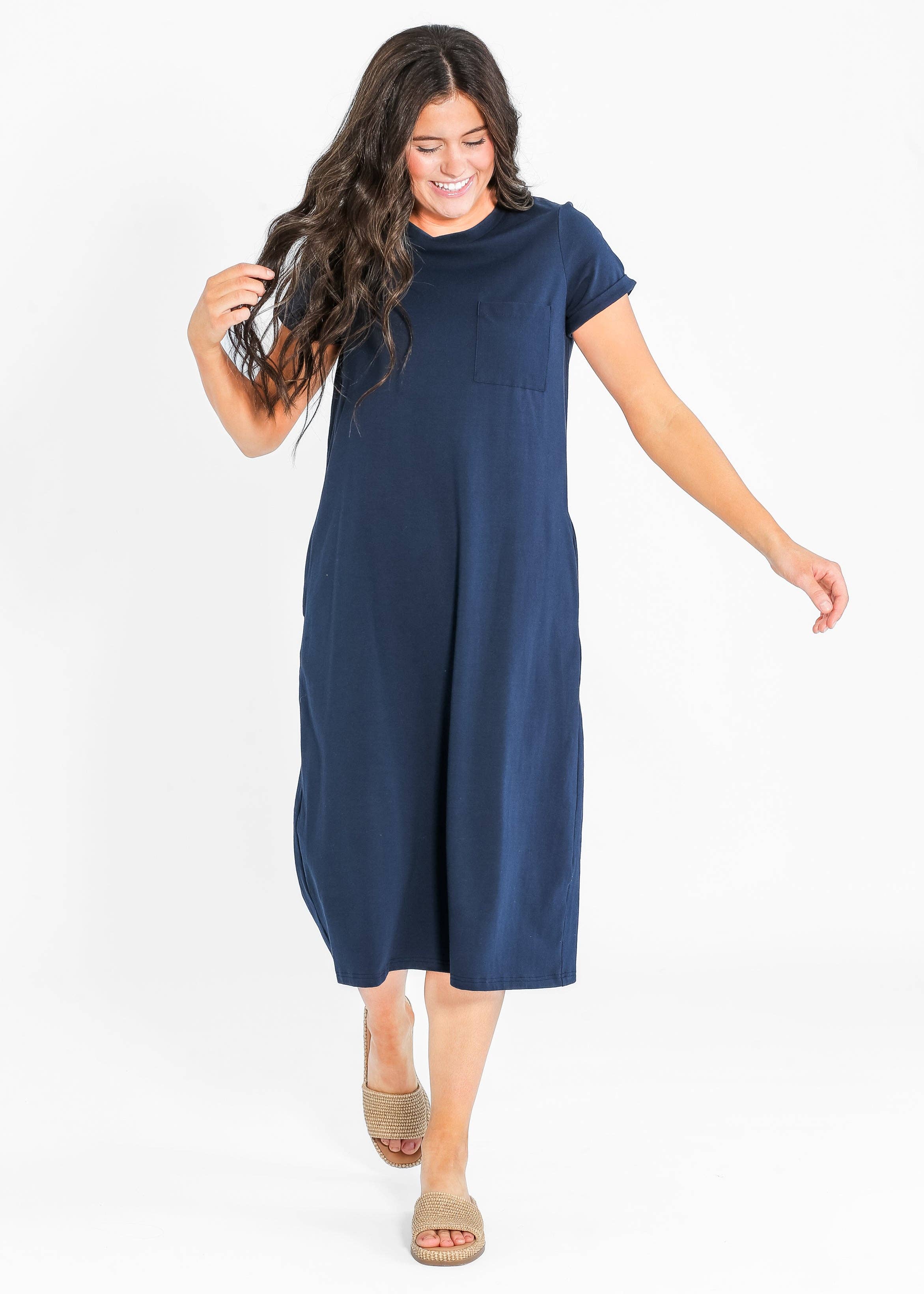 Inherit Clothing Company - Wholesale Dress - Women's - Finley T-shirt Midi Dress4