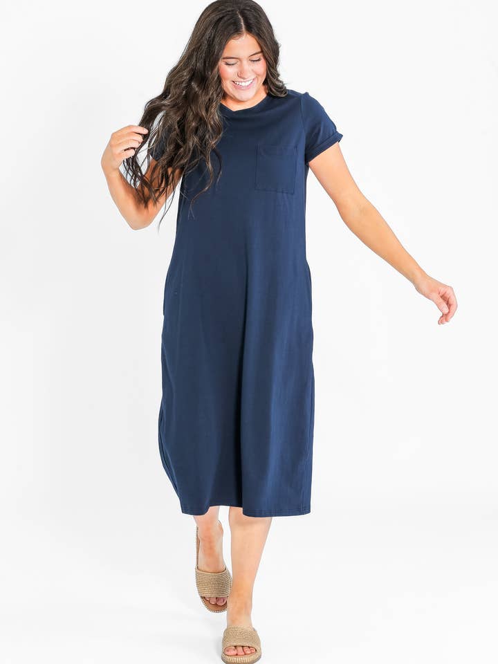 Inherit Clothing Company – Großhandel Kleid – Damen – Finley T-shirt Midikleid4