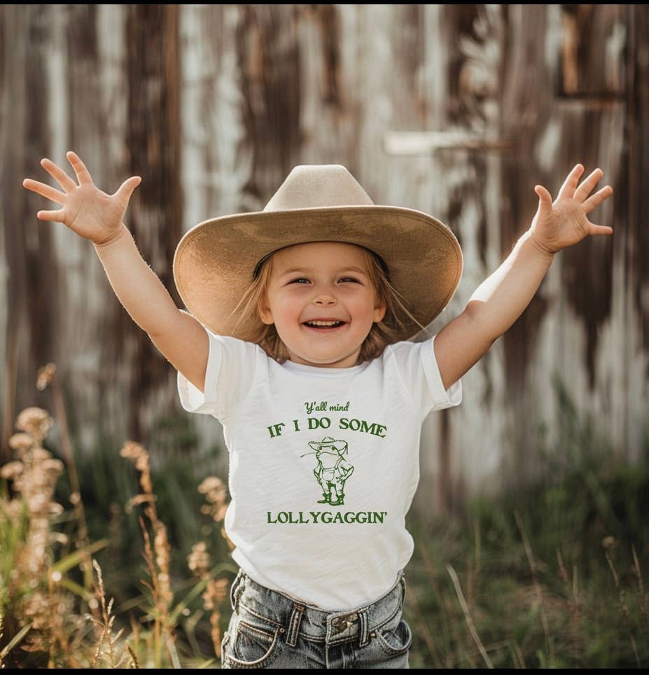 Red Stone Rebel Clothing Co. - Wholesale Screen Printed T-Shirt - Kids - Lollygaggin’ Kid's Tee2