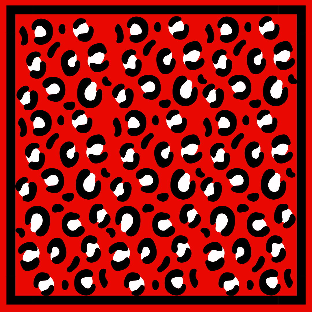 ALMA-MATER COLLECTION - Wholesale Scarf - Women's - Red & Black Gameday Bandana Scarf (3 PRINTS)2