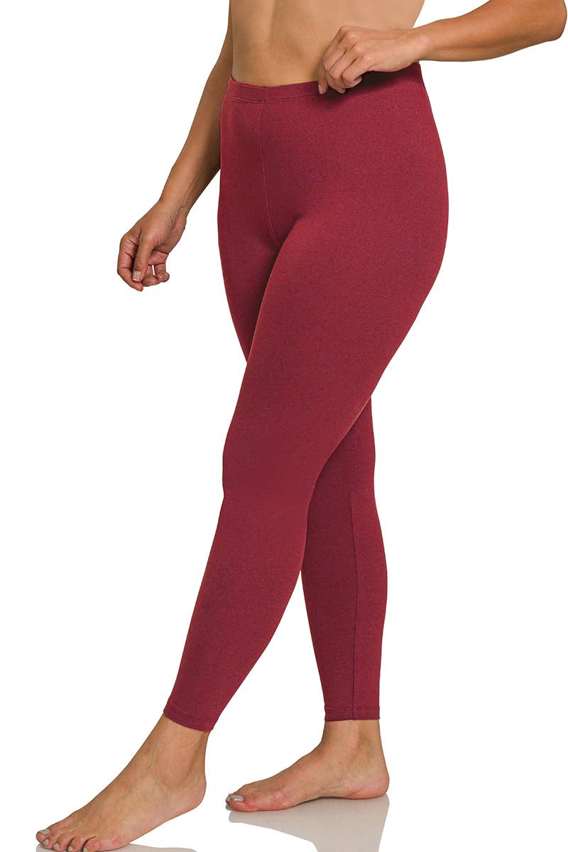 42POPS – wholesale Sport-/loungeleggings – Dam – SI-26654 Plus Borstad Mikrofiber Leggings i Fullängd8