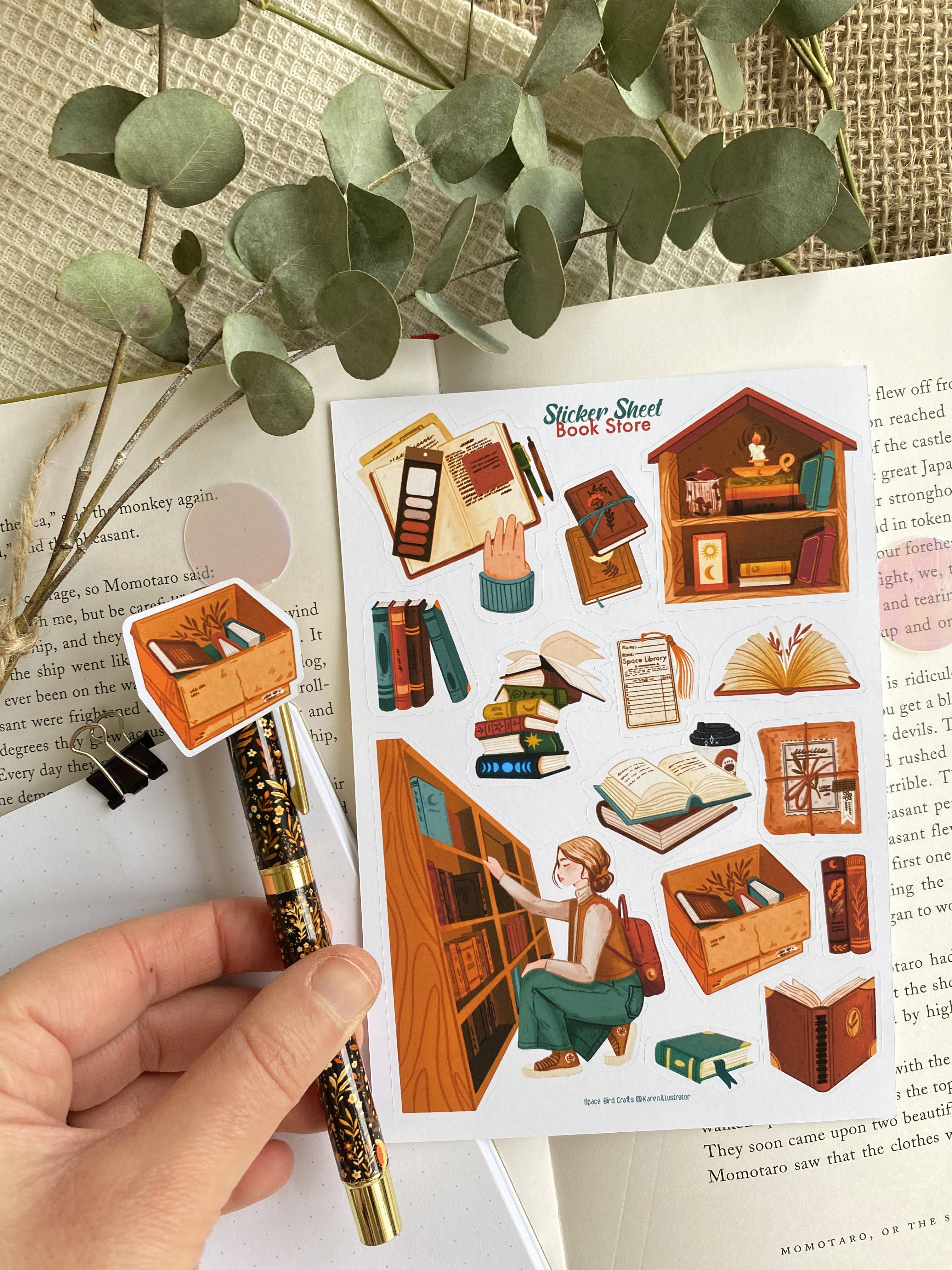 Split Moon Studios - Wholesale Sticker - Book Store Sticker Sheet Decorative Sticker3