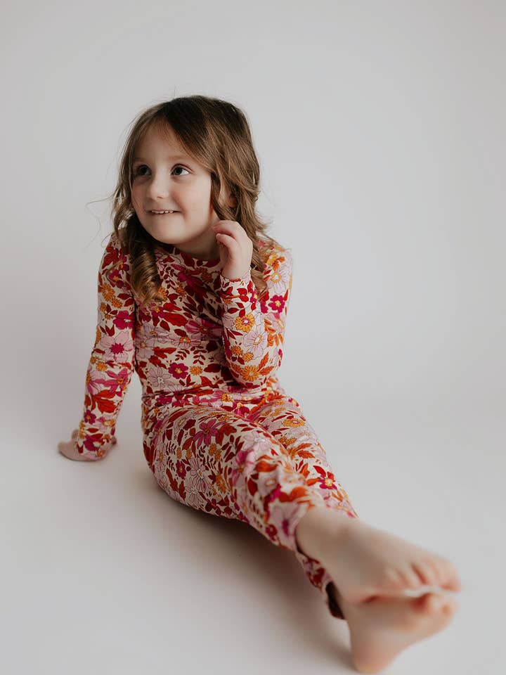 Three Little Tots - Wholesale Sleepwear set – Kids - Wild Child Flower Jammies Kids Pjs & Lougewear12