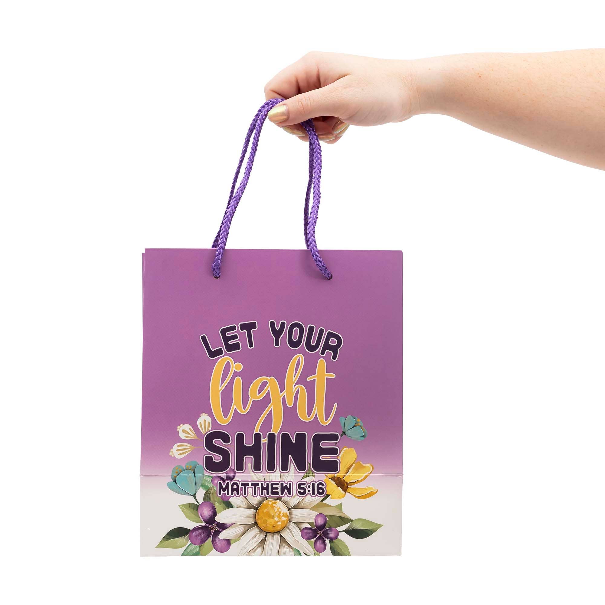 Divinity Boutique - Wholesale Gift Bag - Gift Bag: Let Your Light Shine(Matthew 5:16)5