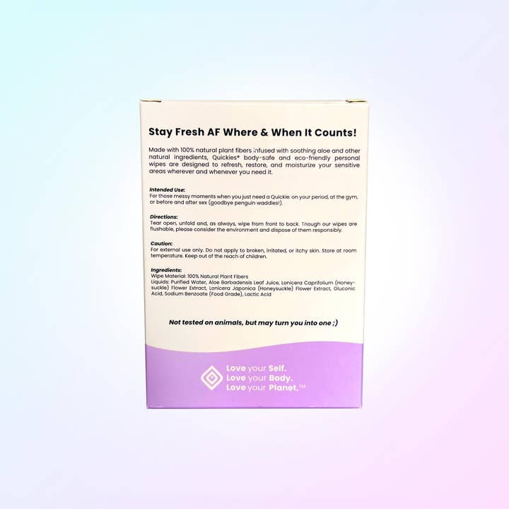 Lovability - Wholesale Face & Body Wipes - Quickies™ Intimate Wipes