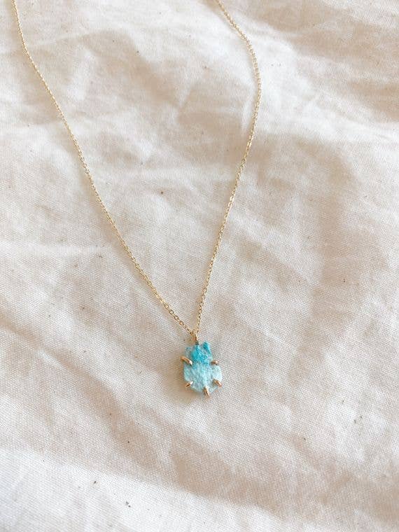 Raw Turquoise Necklace for wholesale by Milk Moon