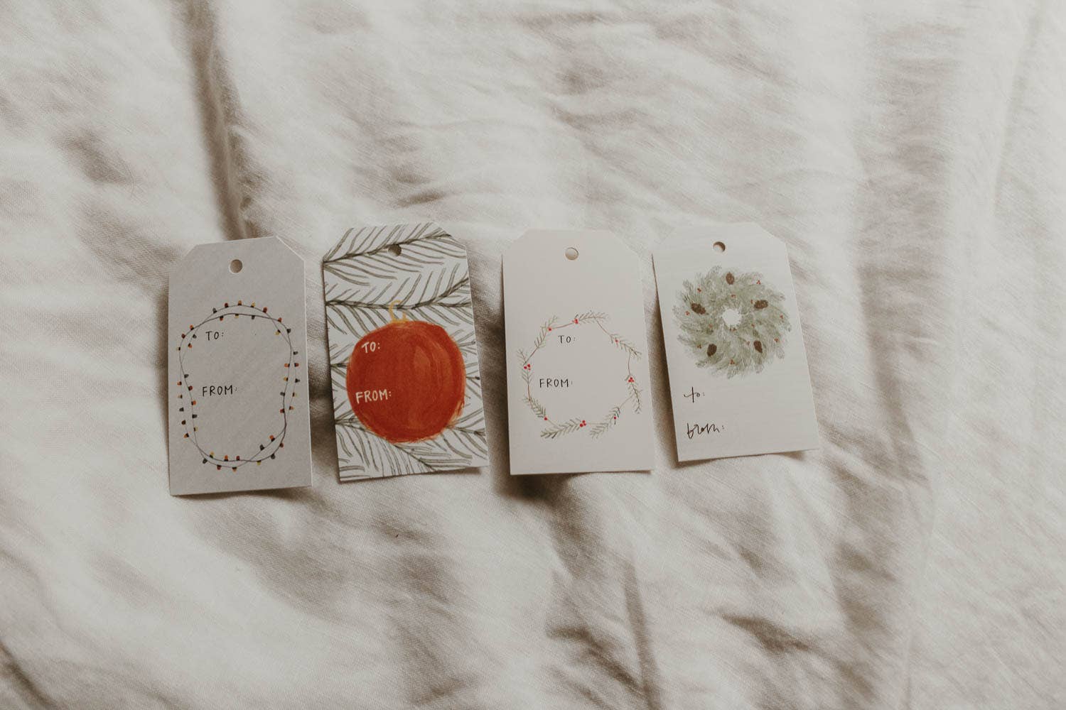 everglow handmade - Wholesale Gift Tag - Very Merry | Set of 8 Christmas & Holiday Gift Tags5