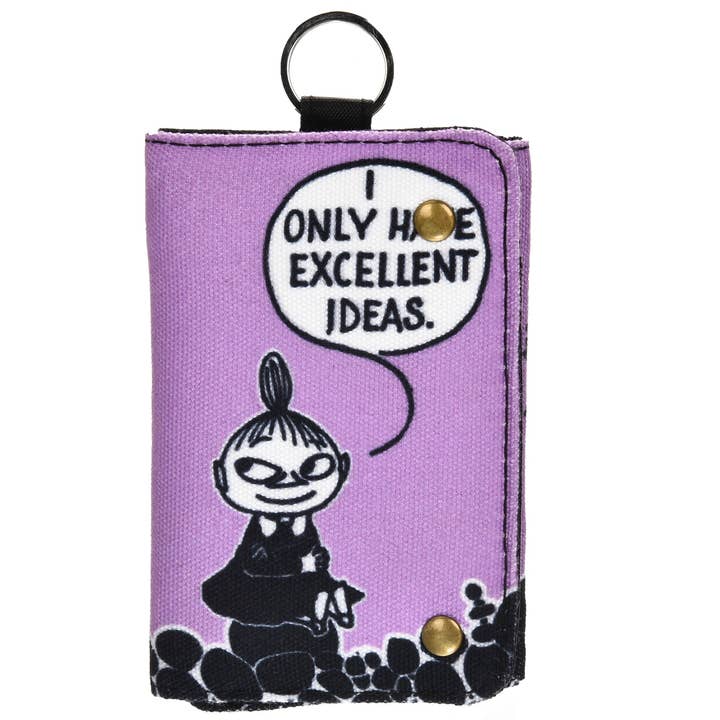 Nordicbuddies - Vente Portefeuille – femme - Portefeuille en toile Little My - Violet0