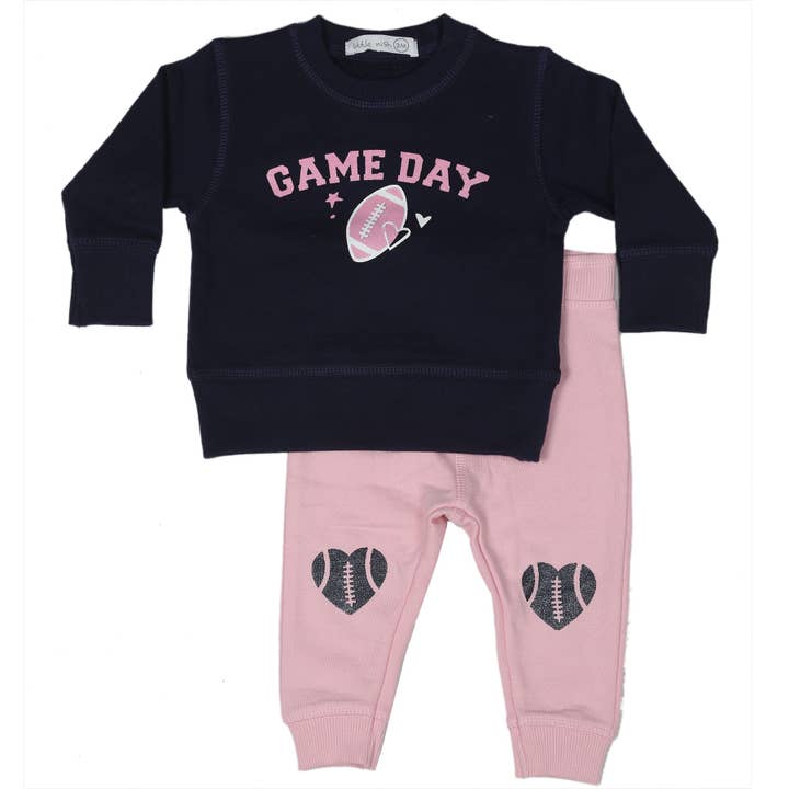 FTSP4763 Ensemble de sport grande taille - Fan de football rose pour la vente par đ€Baby Steps and Mish Kids