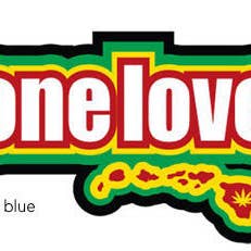 One Love Rasta Decal for wholesale by nalu blue
