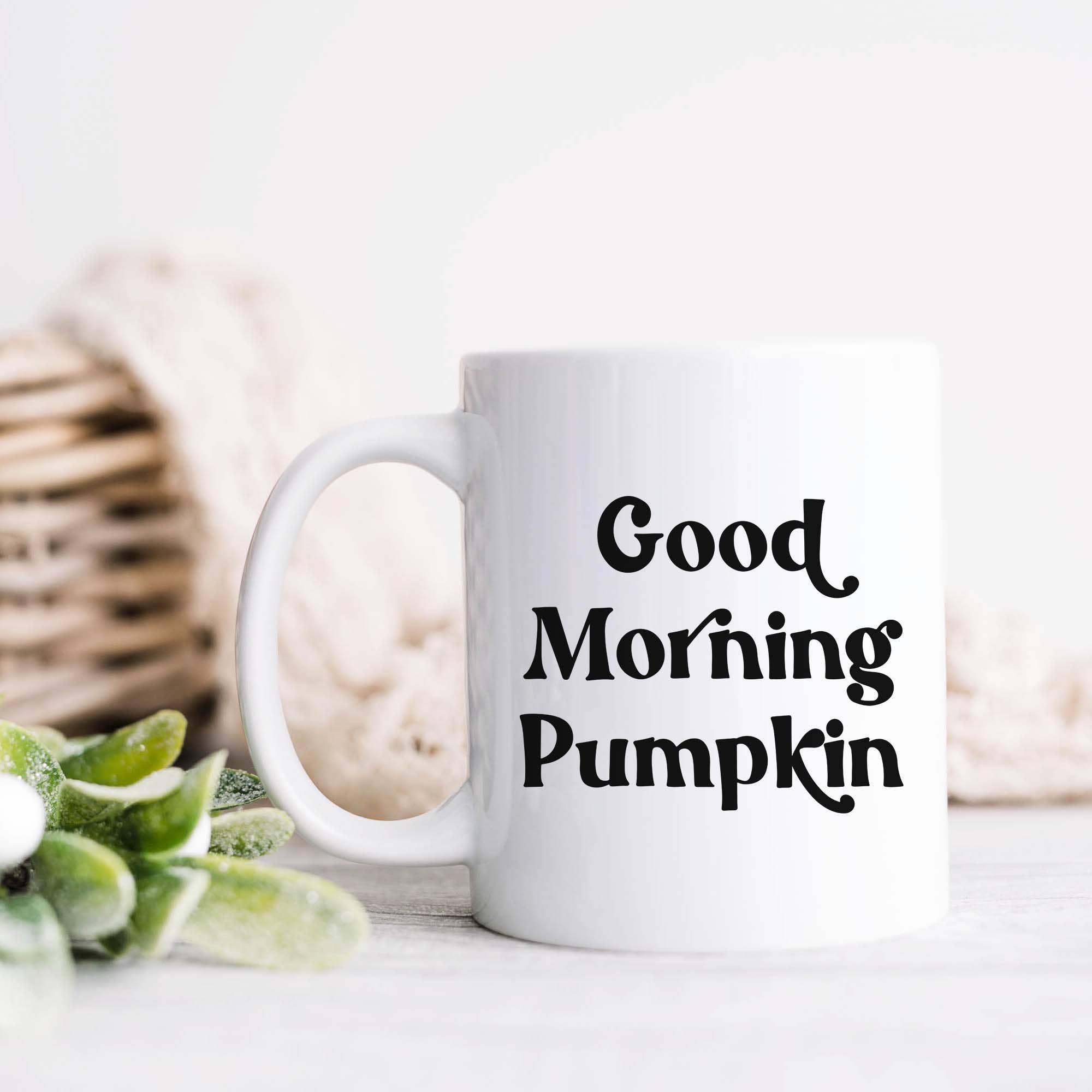 Heart & Willow Prints - Wholesale Coffee Mug - Good Morning Pumpkin Mug, Fall Mug, Fall Drinkware Gifts0