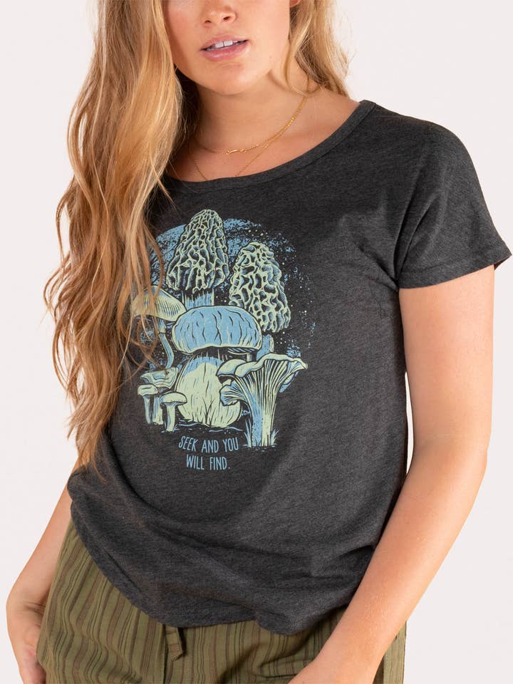 Mushroom Forager Slouch Top for wholesale by Soul Flower