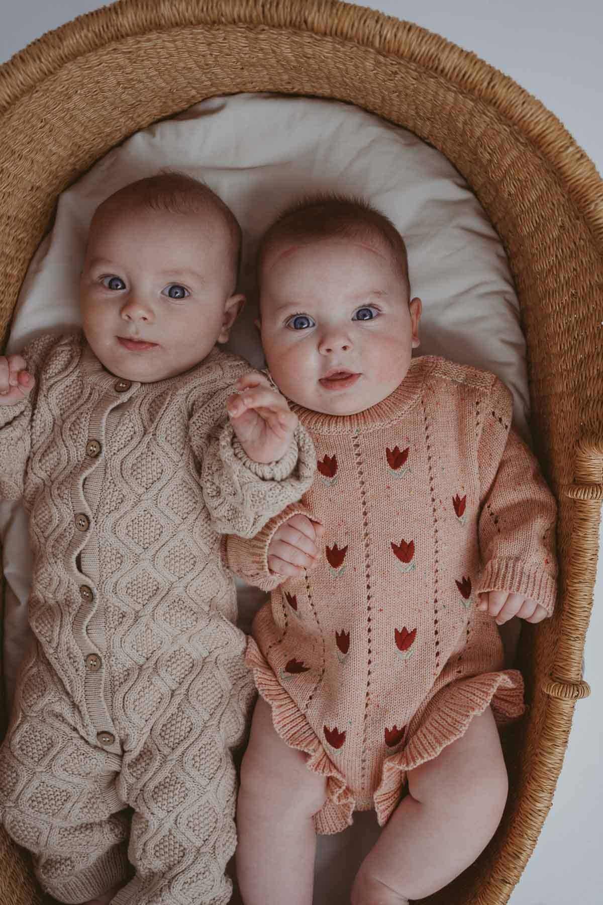 FRECKLES the label - Wholesale Jumpsuit – Baby - Embroidered Pointelle Romper | Sherbet Tulip5