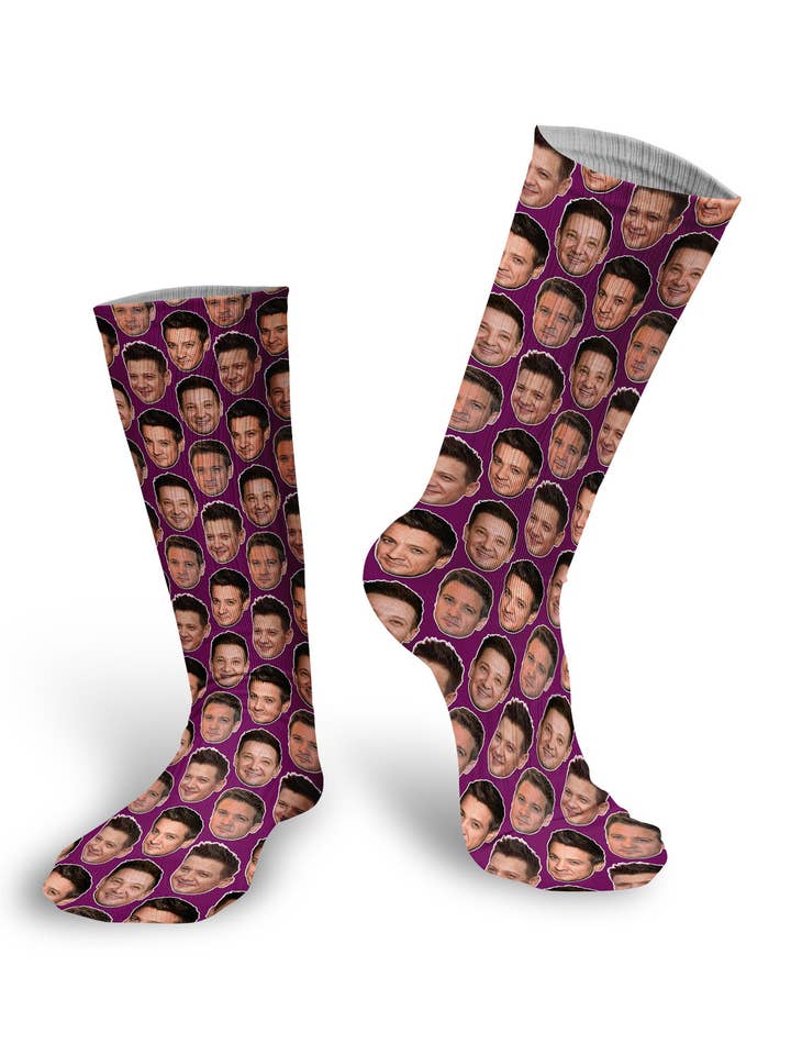 Subliworks - Wholesale Socks - Unisex - Jeremy Renner Faces Socks