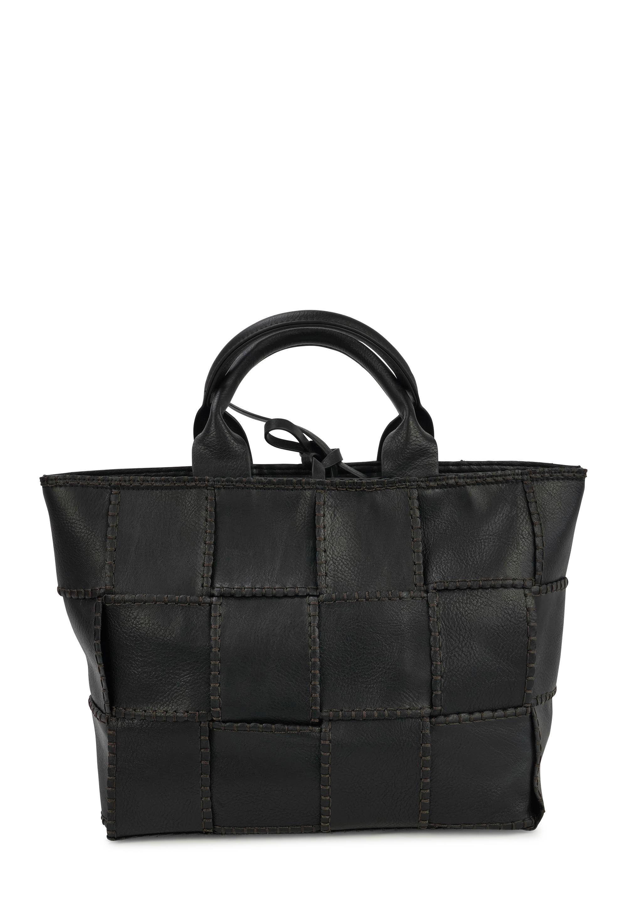HJS - Venta al por mayor Bolso con asas - Mujer - Bolso 'SADLE' - Elegante diseño trenzado4