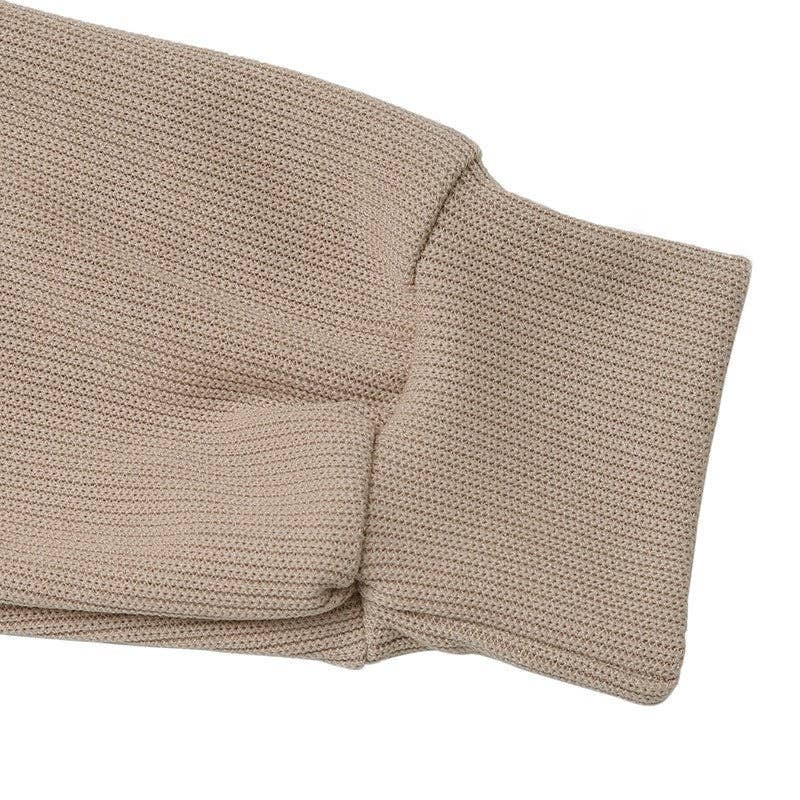 KHAKI Retro Long Sleeve Round Neck Leopard Print Sweatshirt for wholesale on Faire5