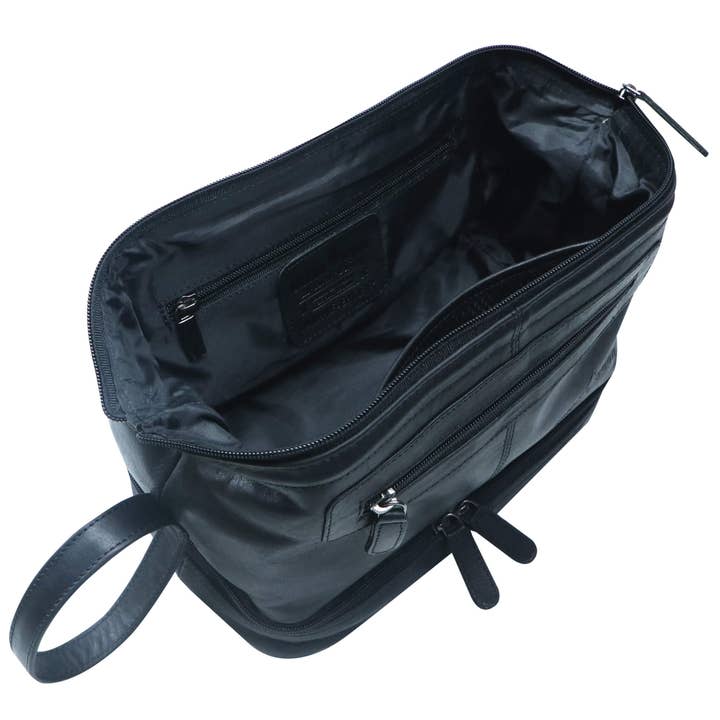 Greenwood – Großhandel Schmink-/Kosmetiktasche – Hans Kosmetiktasche Damen Leder Große Kulturtasche Herren Wasserfest19