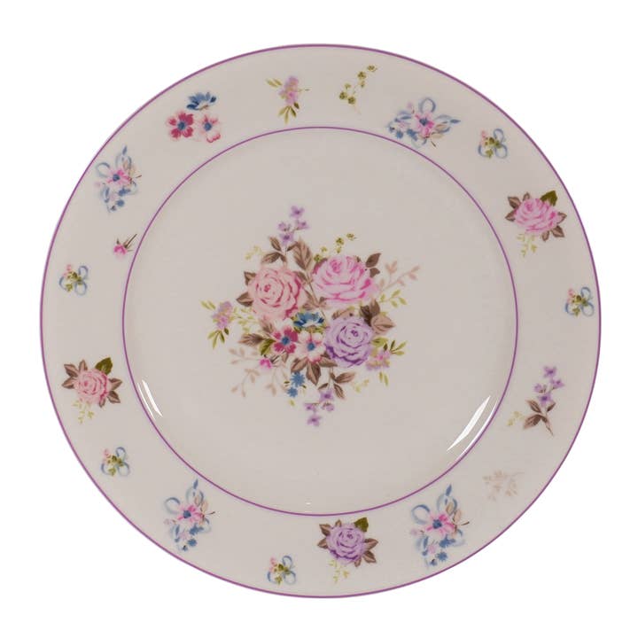 Isabelle Rose – wholesale Dinner plate – Porcelain large plate Flora 26 cm Isabelle Rose2