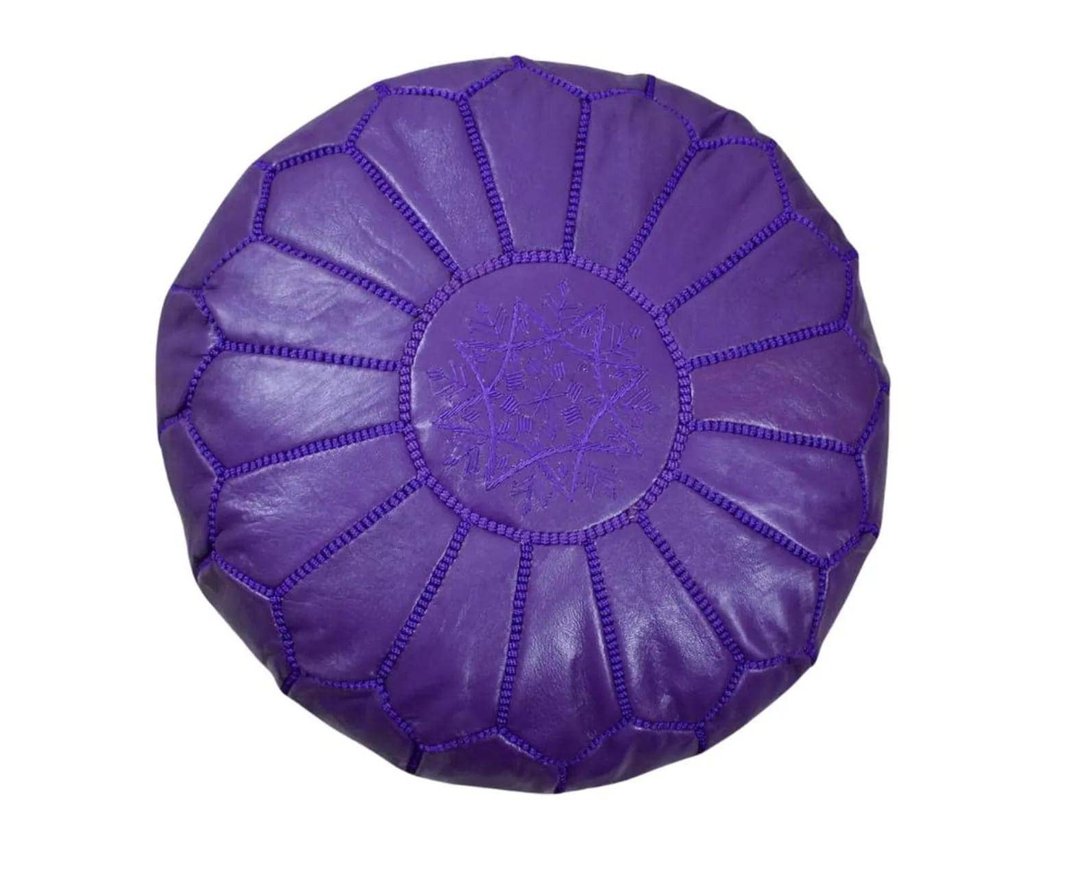 HandHappiness - Vente Pouf - Pouf Ottoman marocain en cuir fait main7