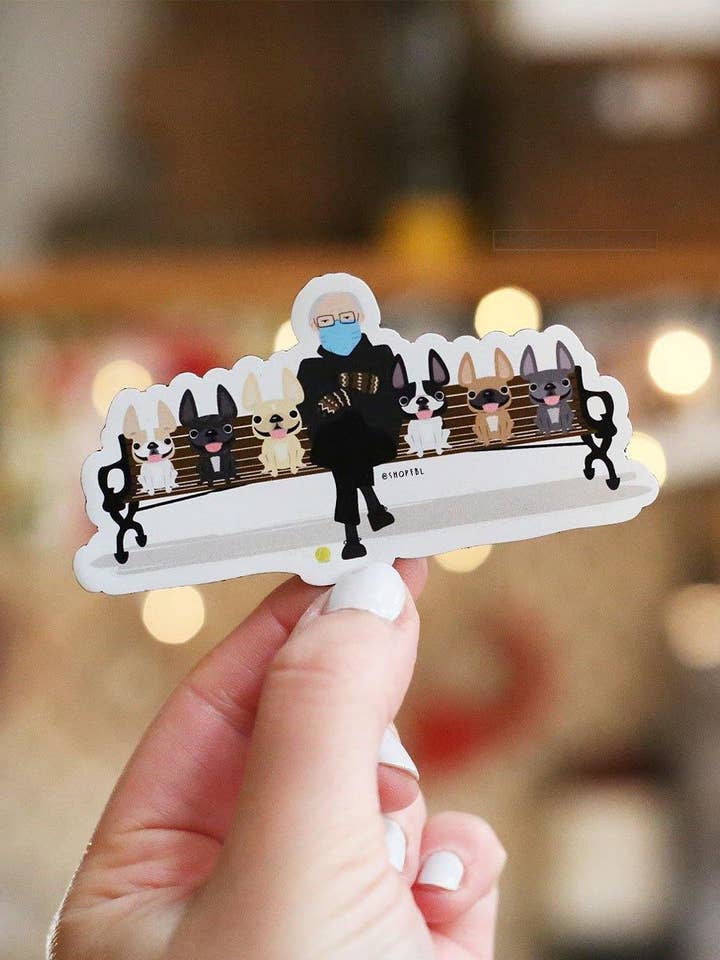 Bernie bij de Dog Park Magnet voor wholesale door French Bulldog Love