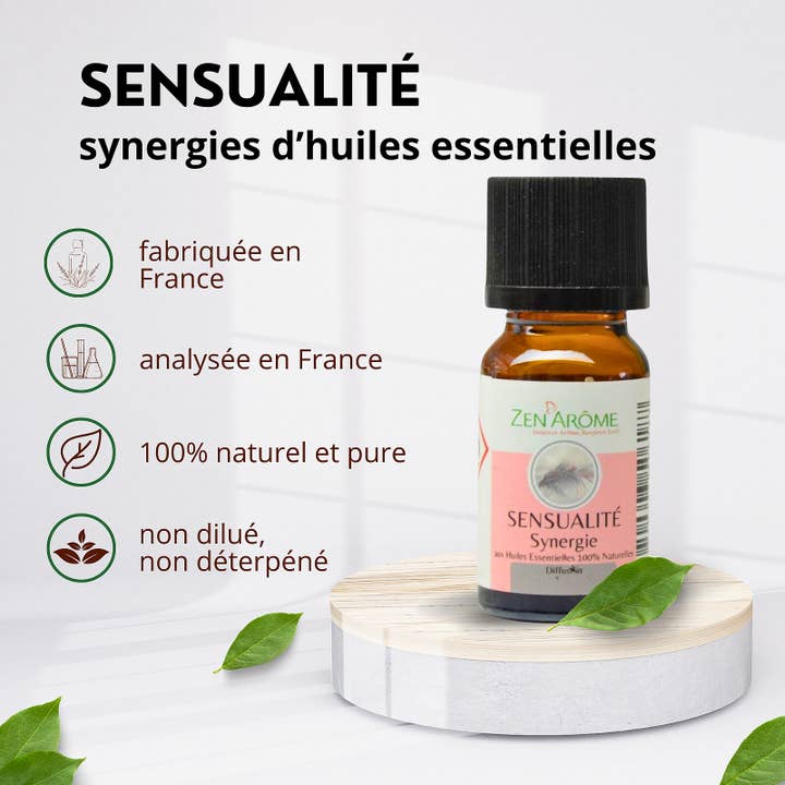 Zen'Arôme - Vente Huile essentielle - Synergie d'Huile Essentielle Sensualité à Diffuseur - 10 ml1