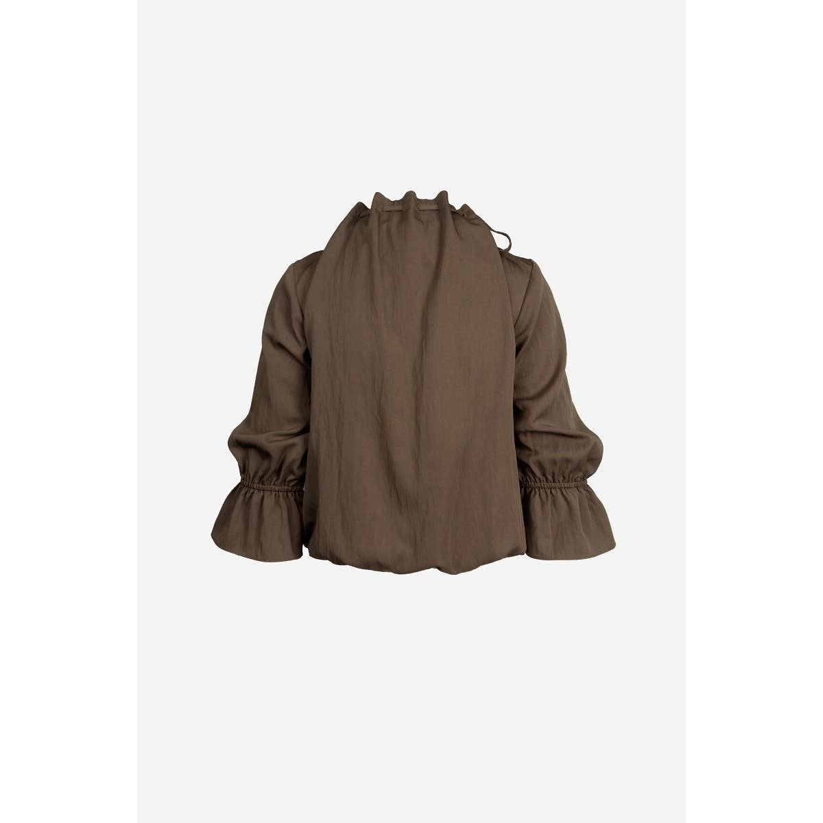 Naked Zebra - Wholesale Blouse - Women's - Long Sleeve Cinched Mock Neck Blouse11